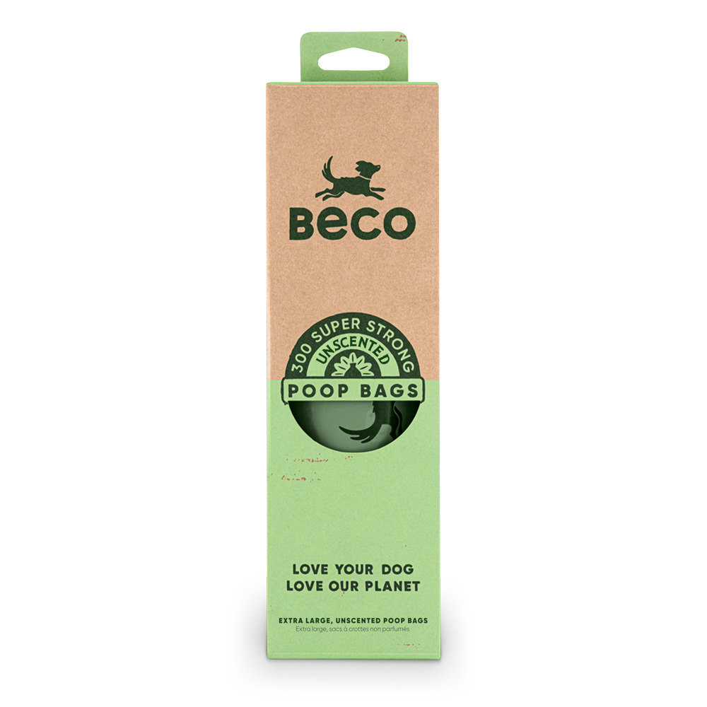 BECO BOLSAS 100% RECICLADO CAJA DISPENSADORA 300 BOLSAS