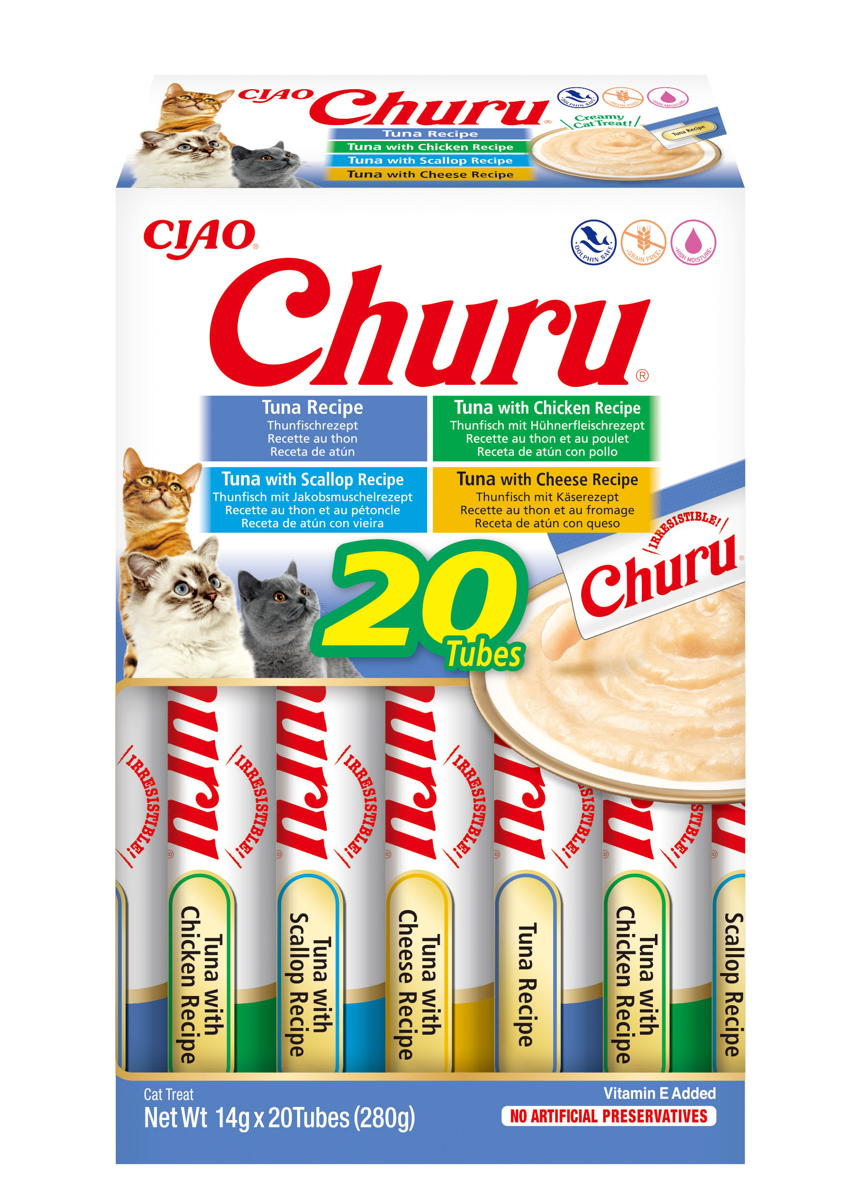 CHURU CAJA VARIEDADES 20 STICKS