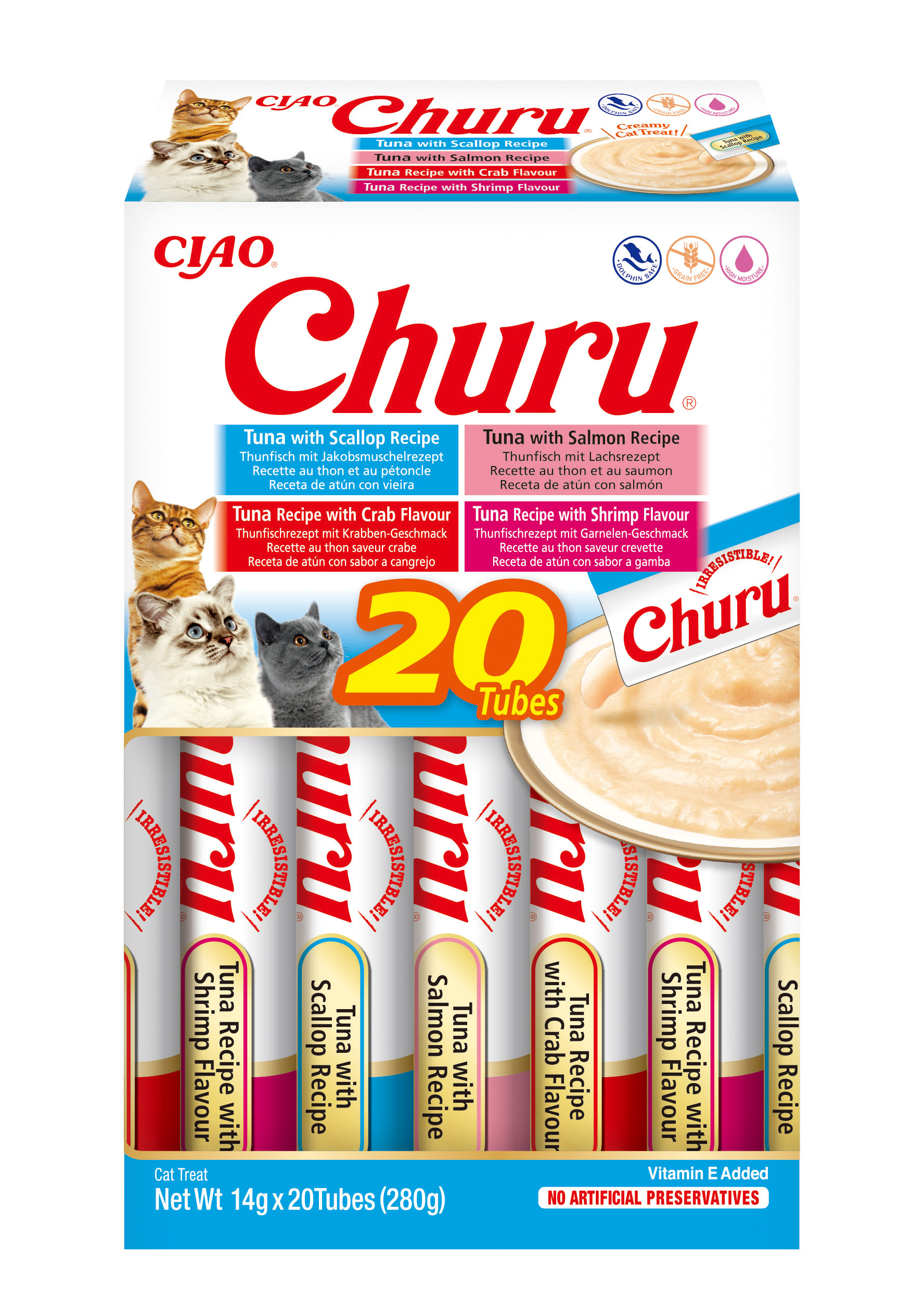 CHURU CAJA VARIEDADES 20 STICKS