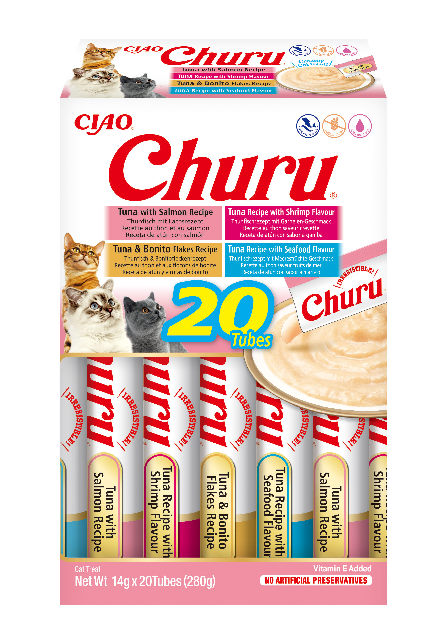 CHURU CAJA VARIEDADES 20 STICKS