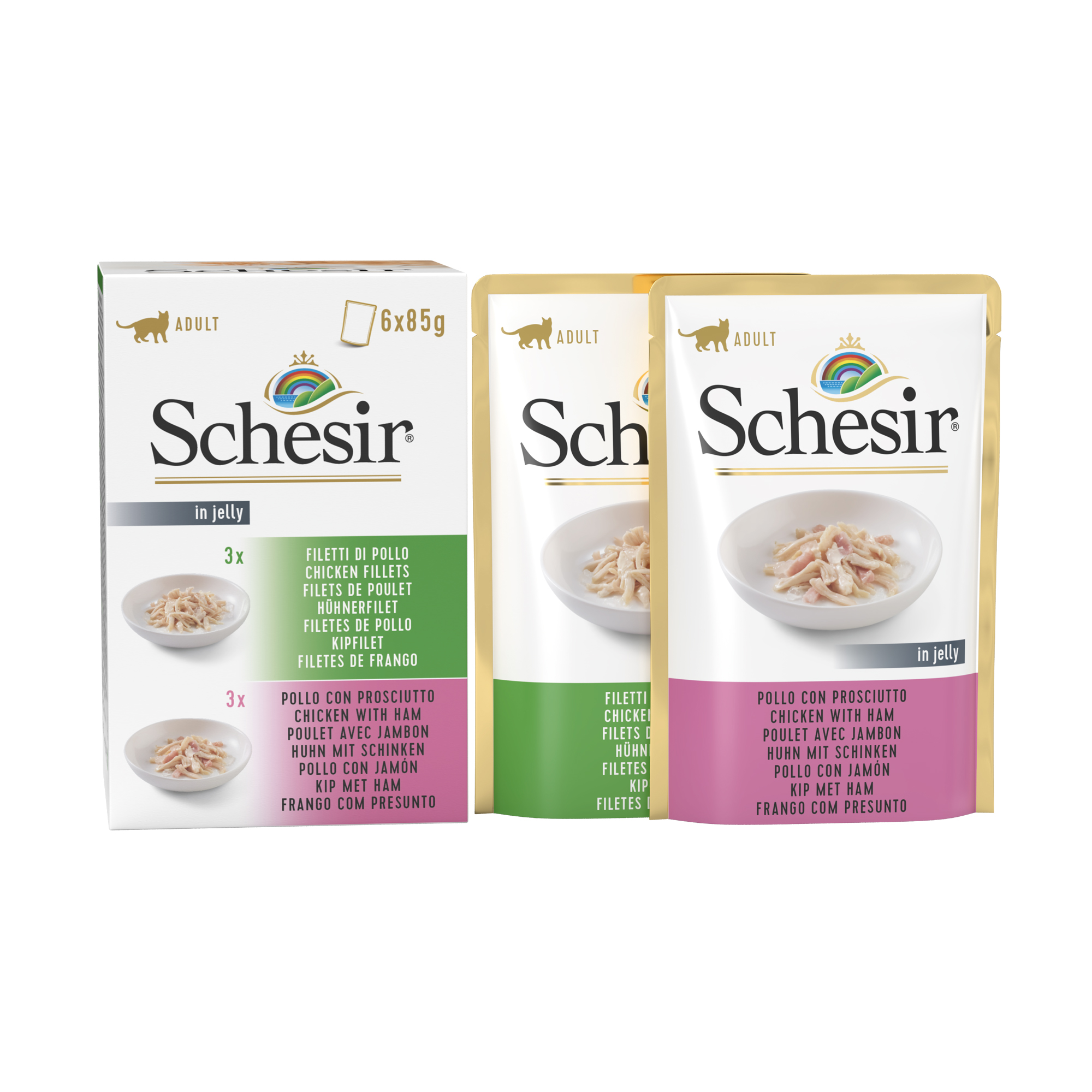 SCHESIR GATO MULTIPACK POUCH 85GR