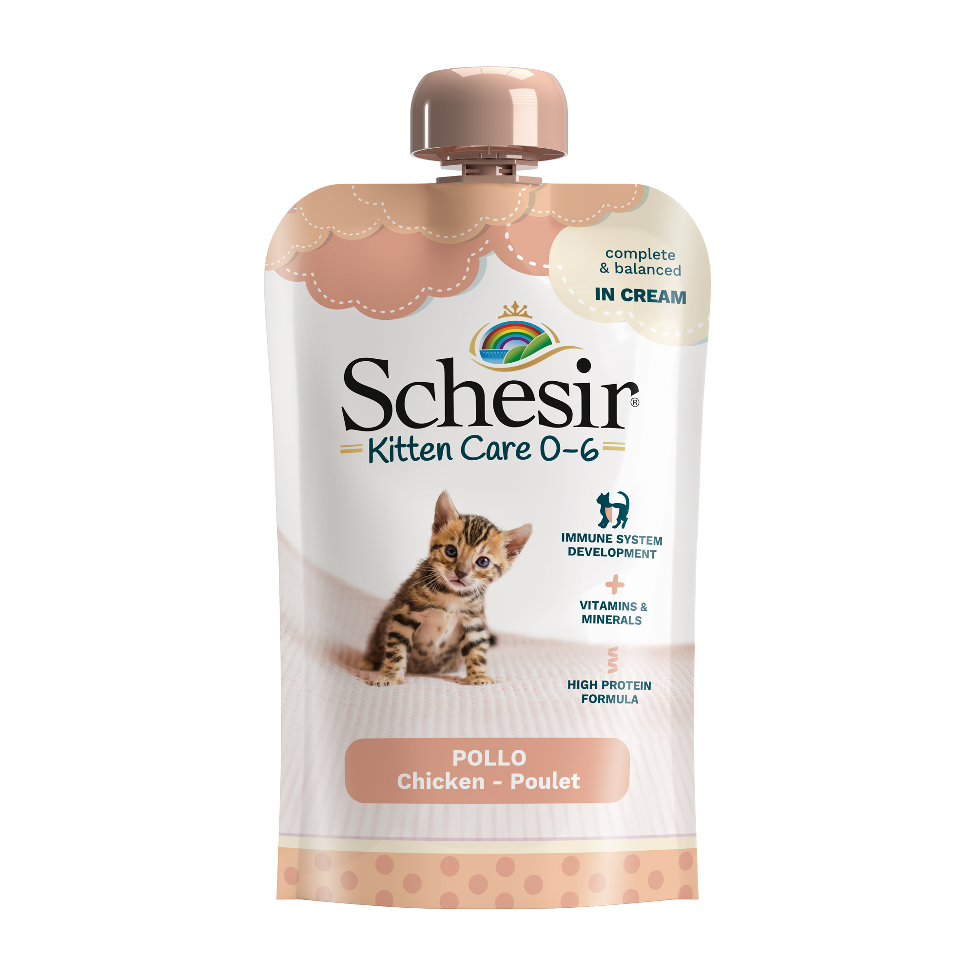 SCHESIR GATO KITTEN POUCH 150 GR