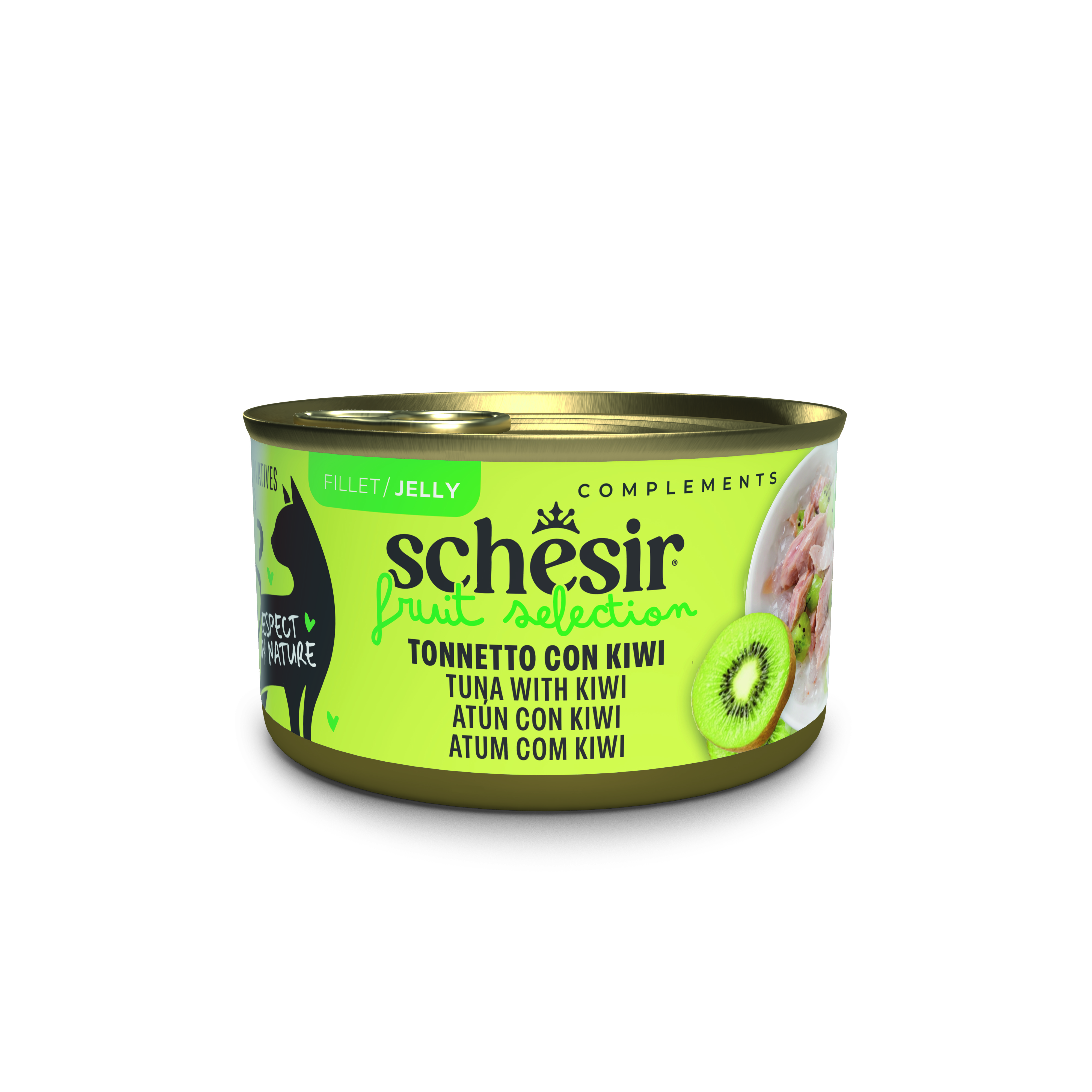 SCHESIR GATO CON FRUTAS LATA 75GR