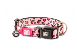 COLLAR LEOPARDO ROSA